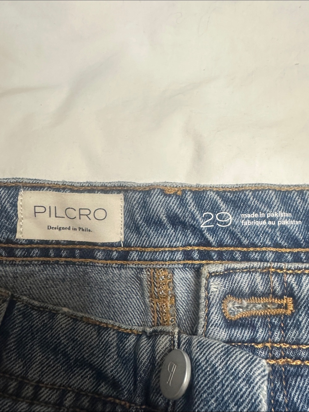Pilcro The Lonnie high-rise denim Bermuda shorts - Picture 5 of 11